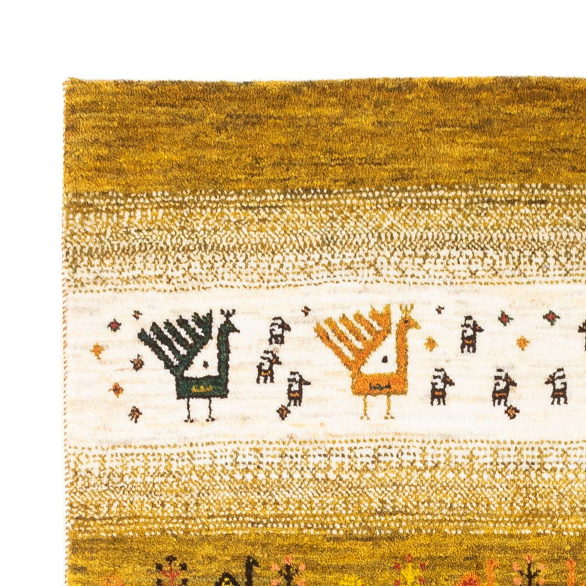 Tapis Gabbeh - Loribaft Persan - 128 x 82 cm - multicolore