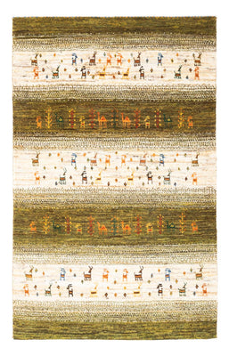 Tapis Gabbeh - Loribaft Persan - 138 x 85 cm - multicolore