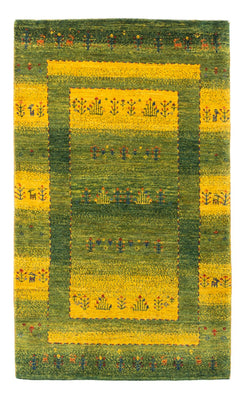 Tapis Gabbeh - Loribaft Persan - 128 x 76 cm - vert