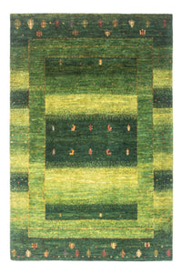 Tapis Gabbeh - Loribaft Persan - 148 x 98 cm - vert