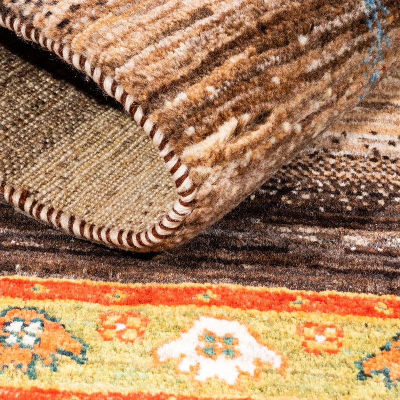 Tapis Gabbeh - Loribaft Persan - 122 x 82 cm - gris