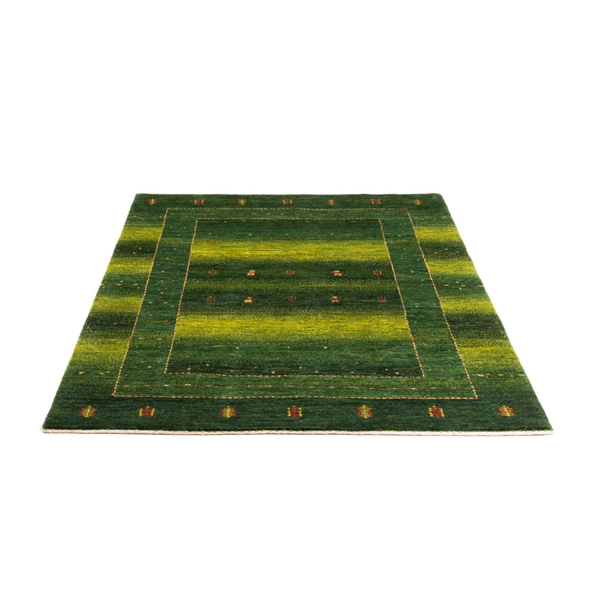 Tapis Gabbeh - Loribaft Persan - 176 x 120 cm - vert