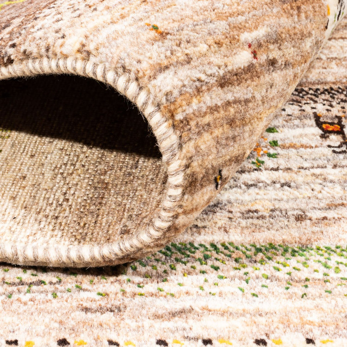 Tapis Gabbeh - Loribaft Persan - 231 x 175 cm - gris