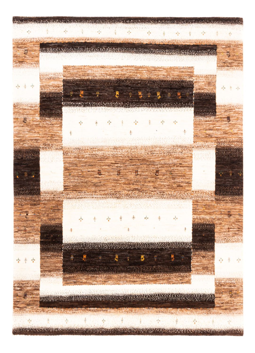 Tapis Gabbeh - Loribaft Persan - 233 x 179 cm - naturel