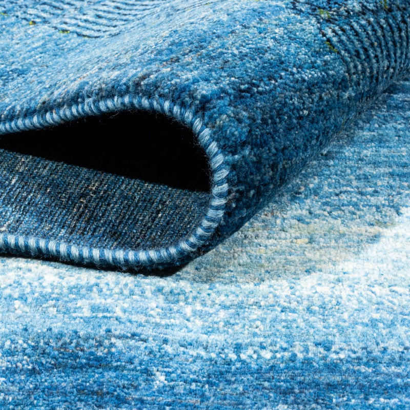 Tapis Gabbeh - Loribaft Persan - 255 x 177 cm - bleu