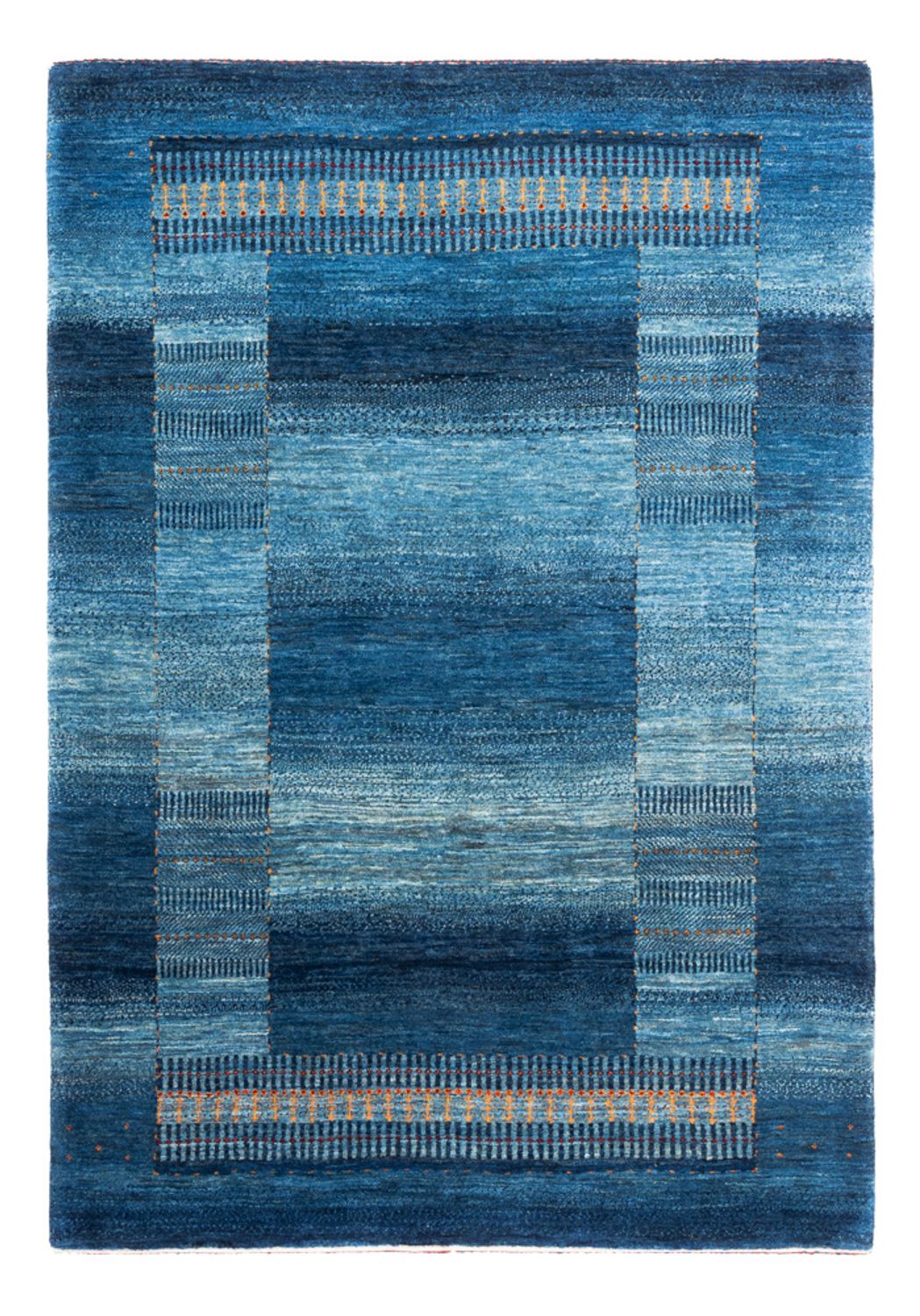 Tapis Gabbeh - Loribaft Persan - 183 x 126 cm - bleu