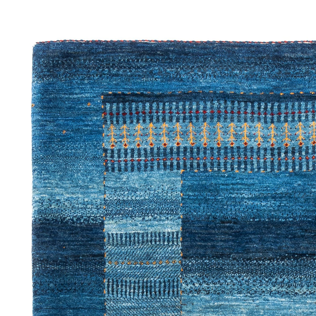 Tapis Gabbeh - Loribaft Persan - 183 x 126 cm - bleu