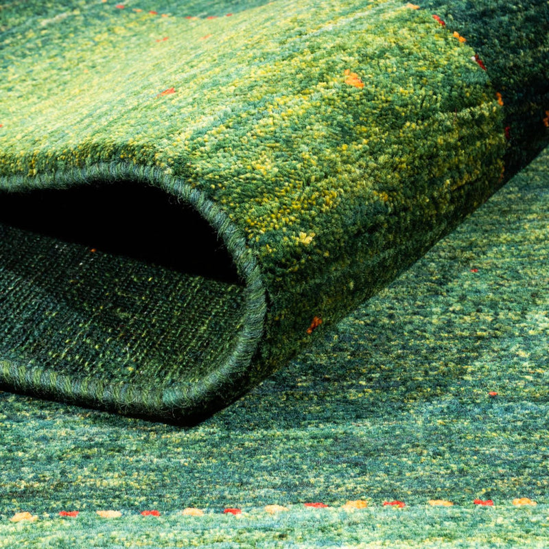Tapis Gabbeh - Loribaft Persan - 187 x 127 cm - vert