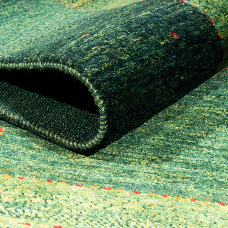Tapis Gabbeh - Loribaft Persan - 190 x 132 cm - vert