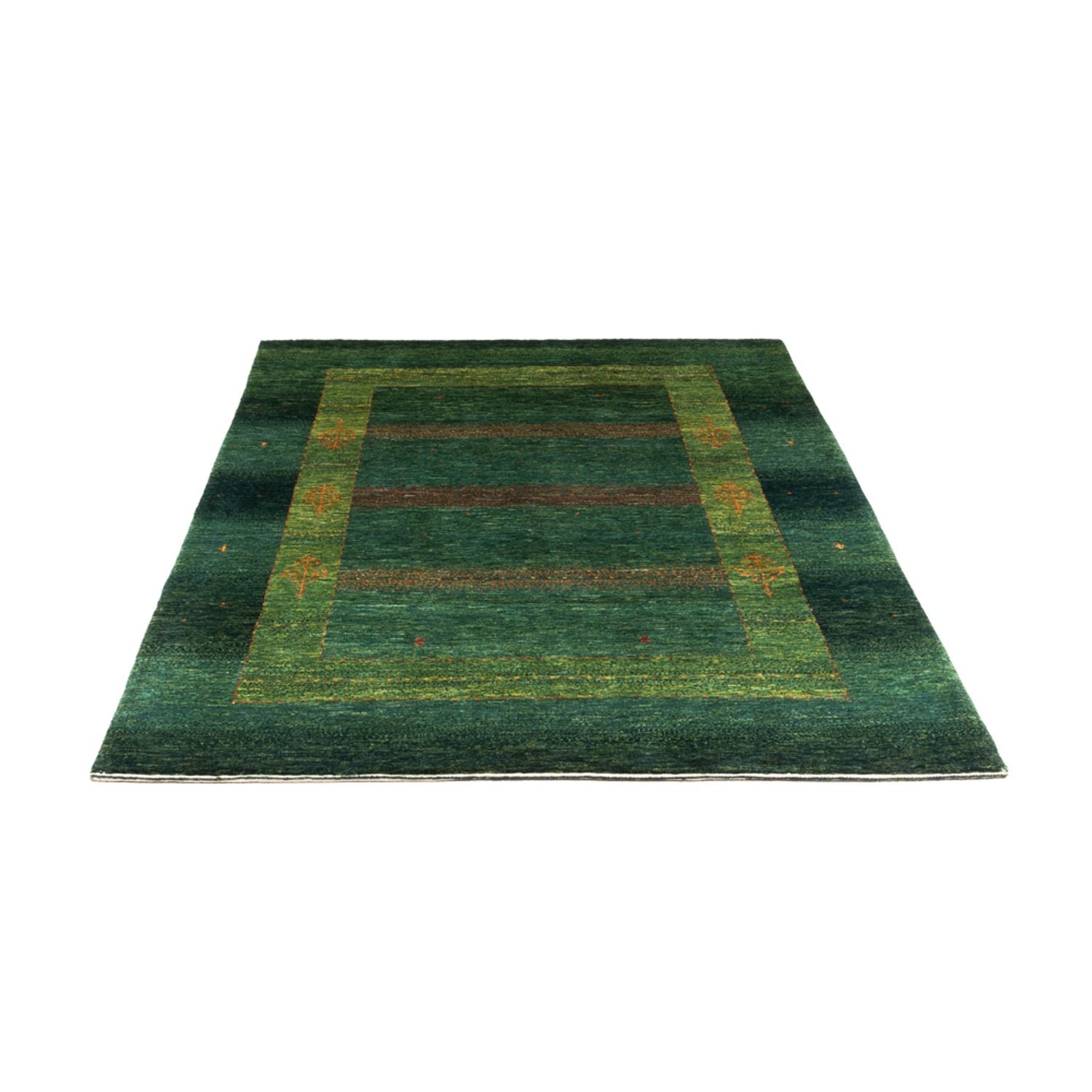 Tapis Gabbeh - Loribaft Persan - 190 x 132 cm - vert