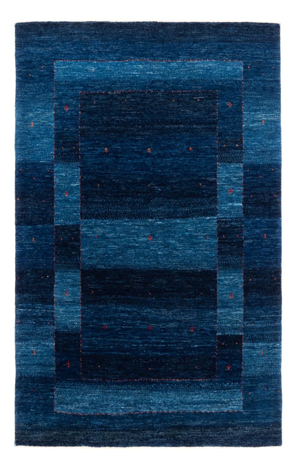 Tapis Gabbeh - Loribaft Persan - 192 x 127 cm - bleu