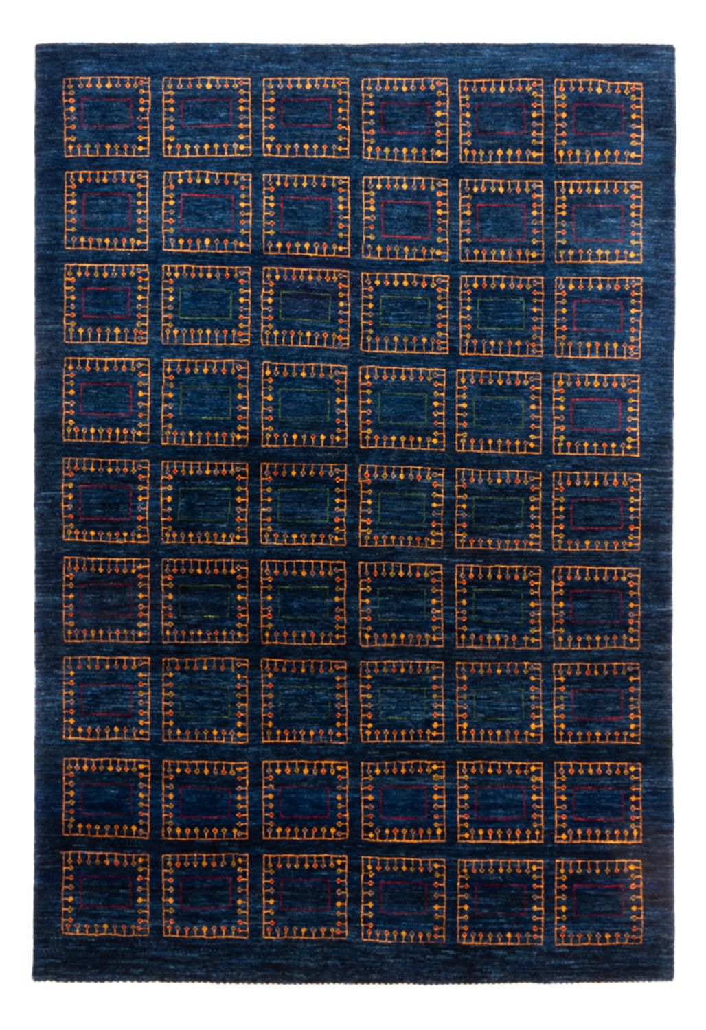 Tapis Gabbeh - Loribaft Persan - 253 x 180 cm - bleu