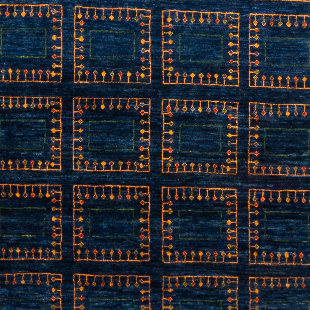 Tapis Gabbeh - Loribaft Persan - 253 x 180 cm - bleu