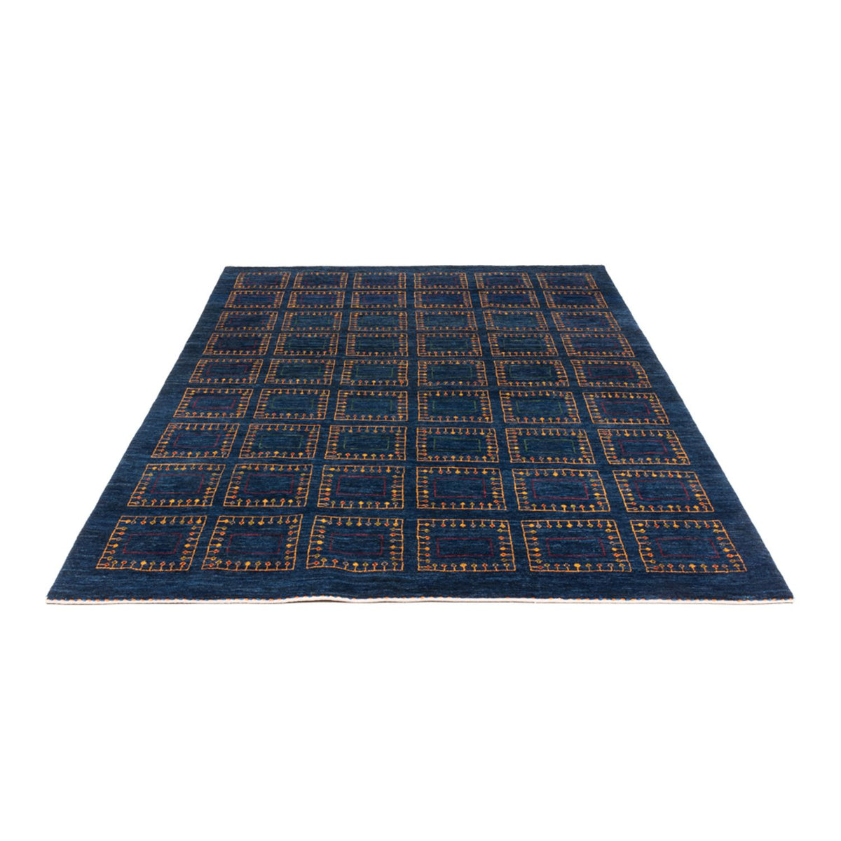 Tapis Gabbeh - Loribaft Persan - 253 x 180 cm - bleu