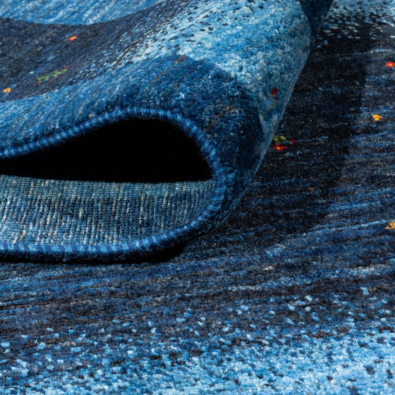 Tapis Gabbeh - Loribaft Persan - 256 x 180 cm - bleu