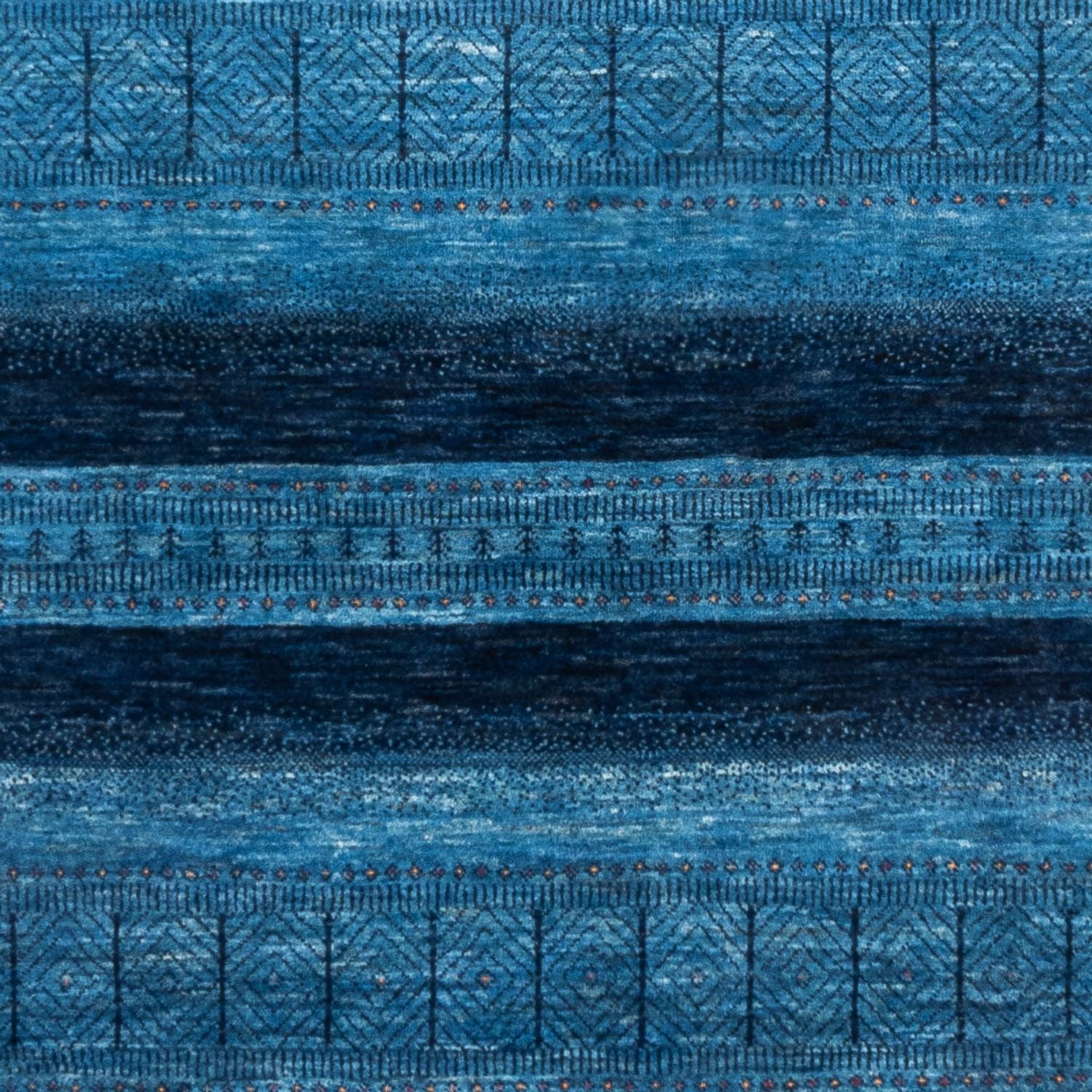 Tapis Gabbeh - Loribaft Persan - 244 x 178 cm - bleu