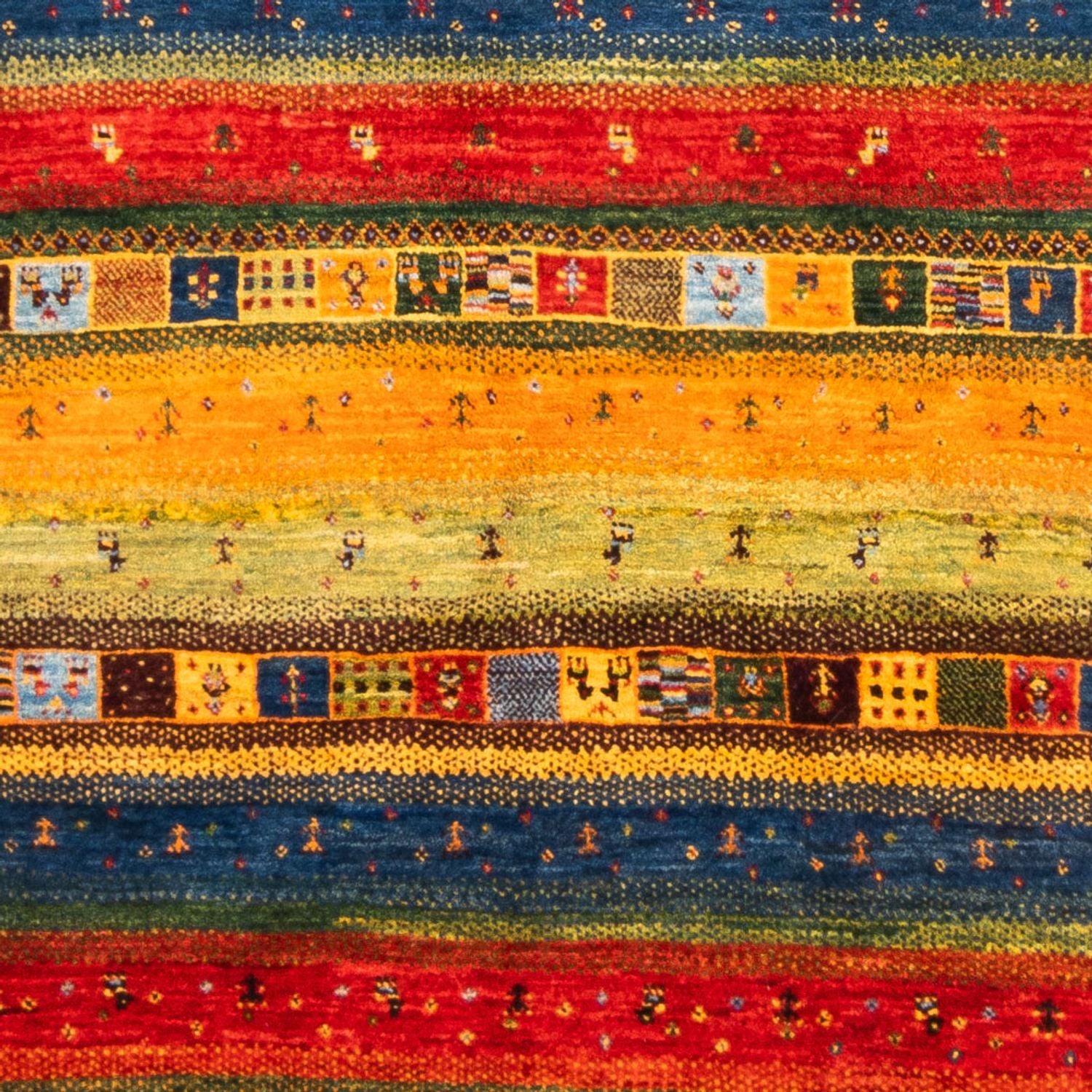 Tapis Gabbeh - Loribaft Persan - Royal - 239 x 162 cm - bleu
