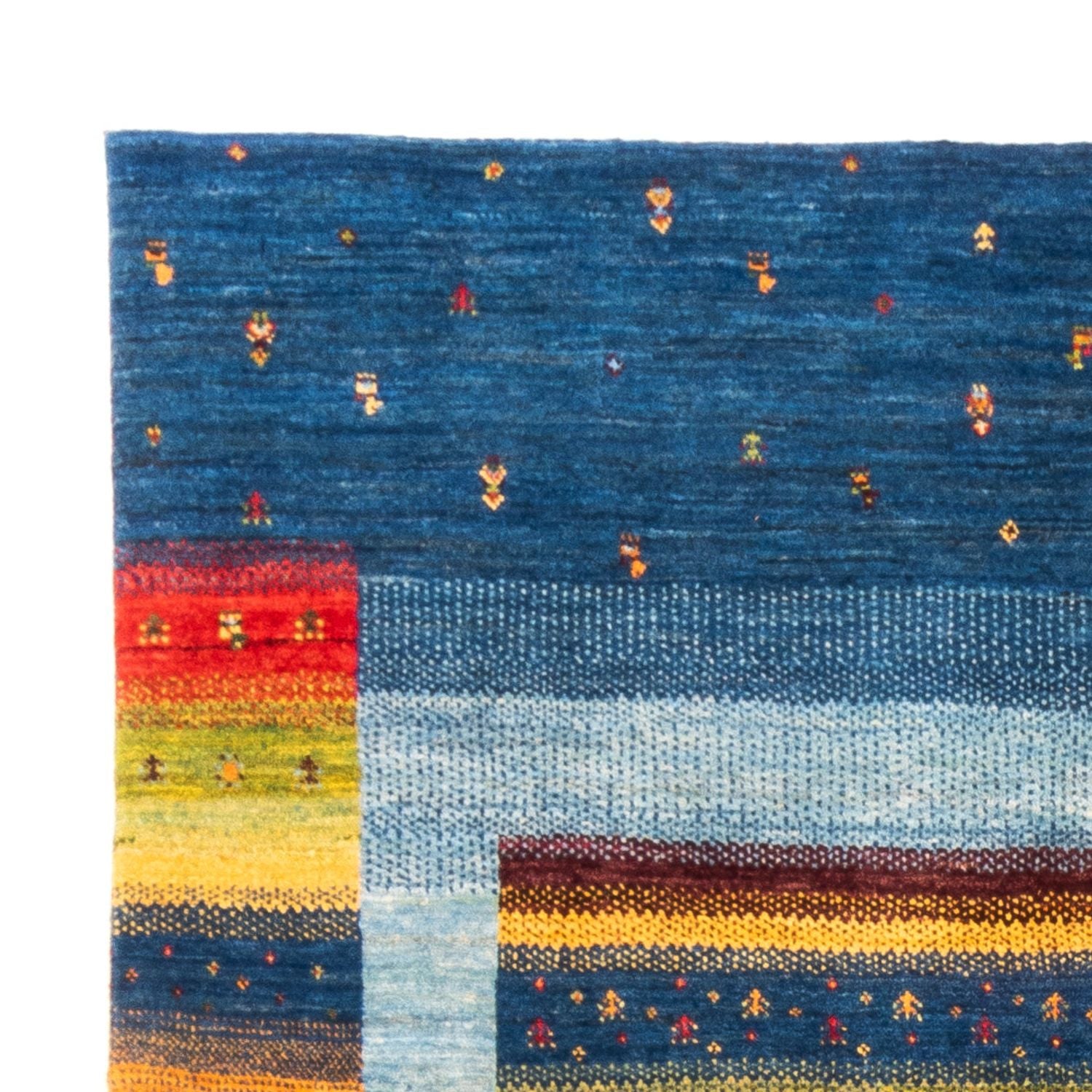 Tapis Gabbeh - Loribaft Persan - Royal - 239 x 162 cm - bleu