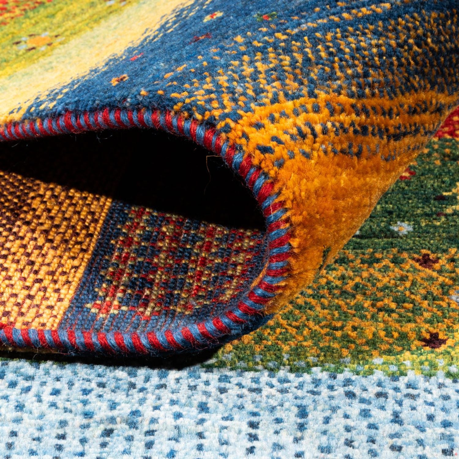 Tapis Gabbeh - Loribaft Persan - Royal - 239 x 162 cm - bleu