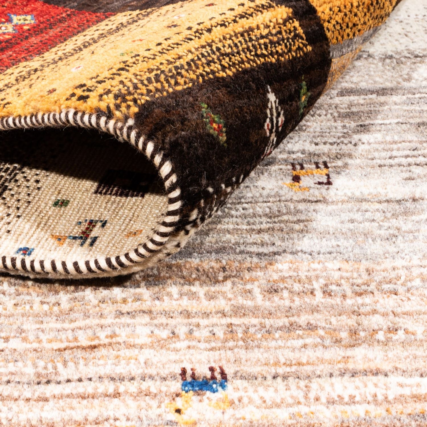 Tapis Gabbeh - Loribaft Persan - Royal - 237 x 177 cm - multicolore