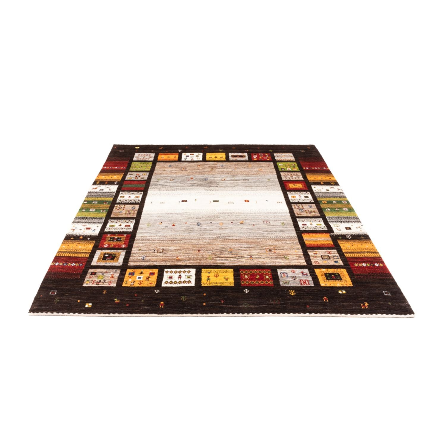 Tapis Gabbeh - Loribaft Persan - Royal - 237 x 177 cm - multicolore