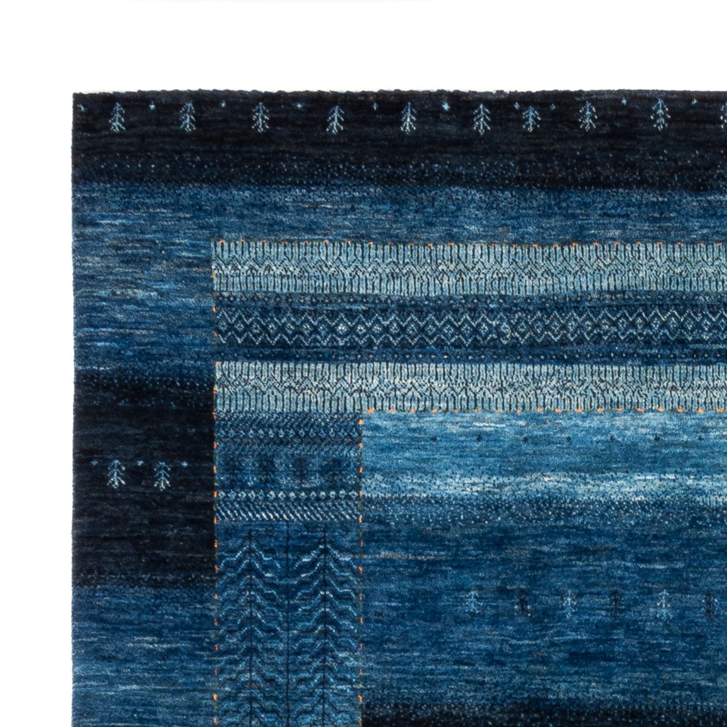 Tapis Gabbeh - Loribaft Persan - 288 x 197 cm - bleu