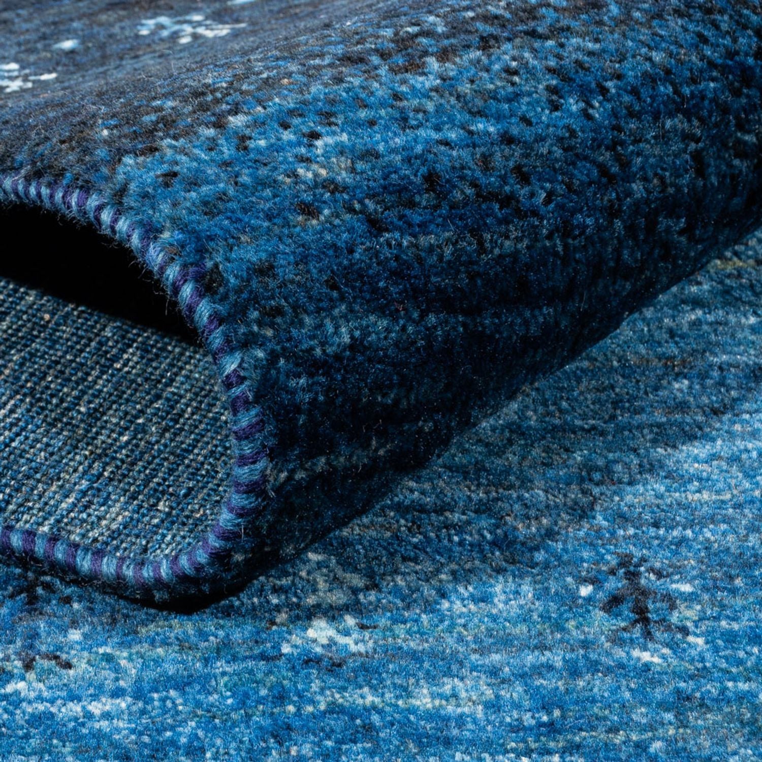 Tapis Gabbeh - Loribaft Persan - 288 x 197 cm - bleu