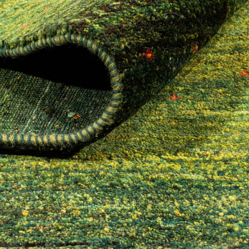 Tapis Gabbeh - Loribaft Persan - 236 x 166 cm - vert
