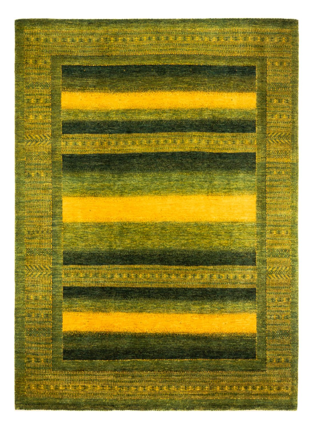 Tapis Gabbeh - Loribaft Persan - 298 x 216 cm - vert