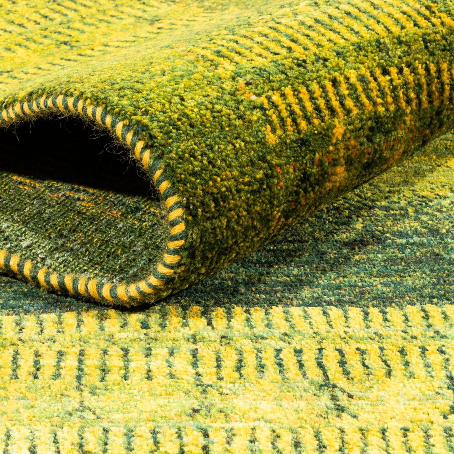 Tapis Gabbeh - Loribaft Persan - 298 x 216 cm - vert