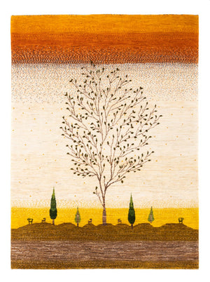 Tapis Gabbeh - Loribaft Persan - 175 x 129 cm - or