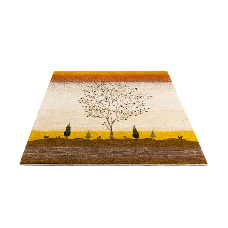 Tapis Gabbeh - Loribaft Persan - 175 x 129 cm - or