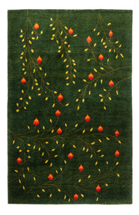 Tapis Gabbeh - Loribaft Persan - 191 x 126 cm - vert