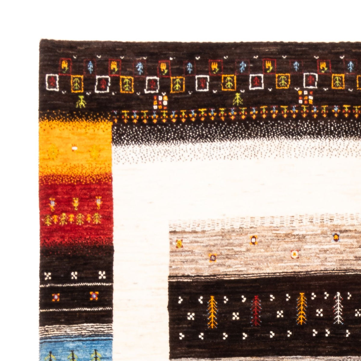 Tapis Gabbeh - Loribaft Persan - Royal - 244 x 177 cm - naturel