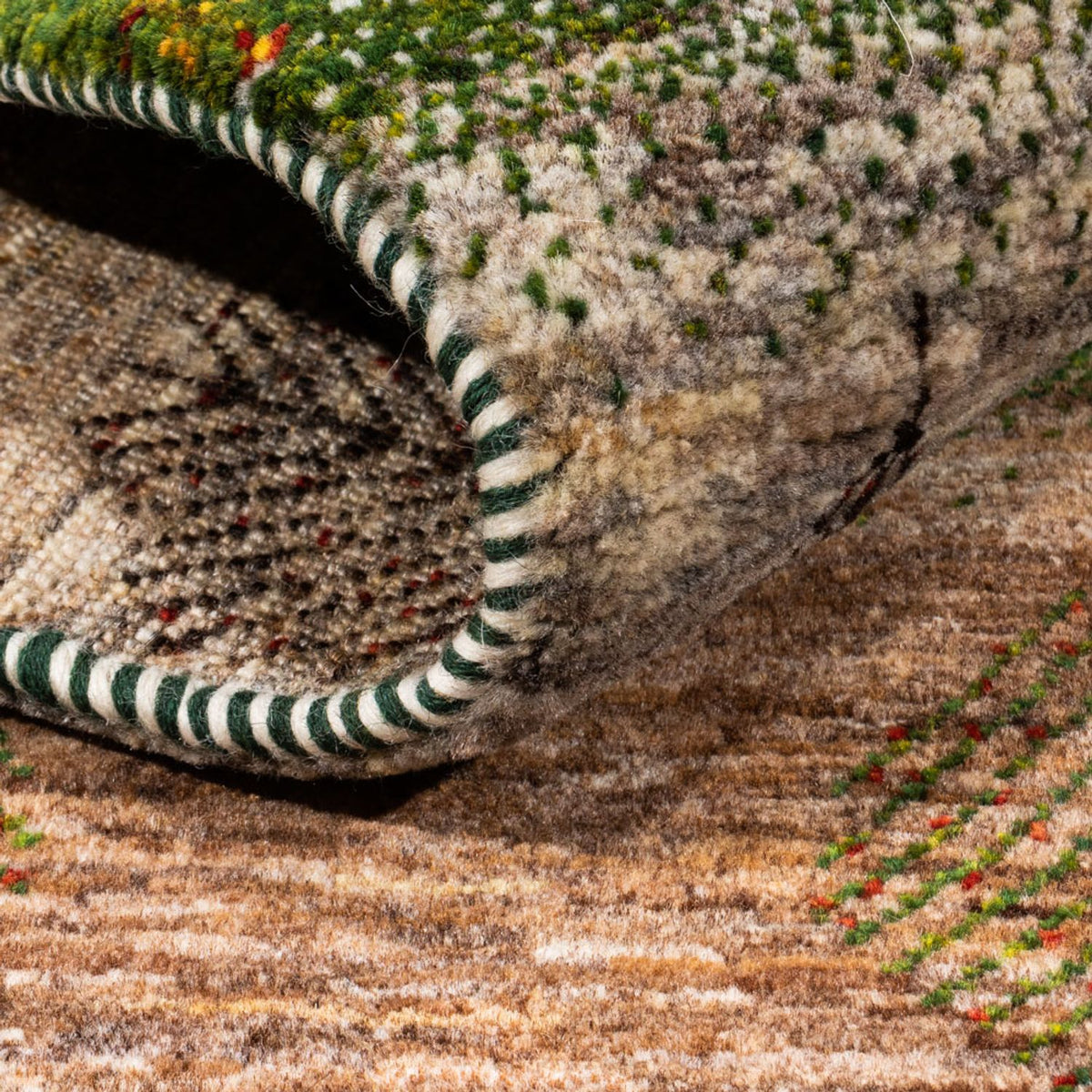 Tapis Gabbeh - Loribaft Persan - 174 x 117 cm - gris