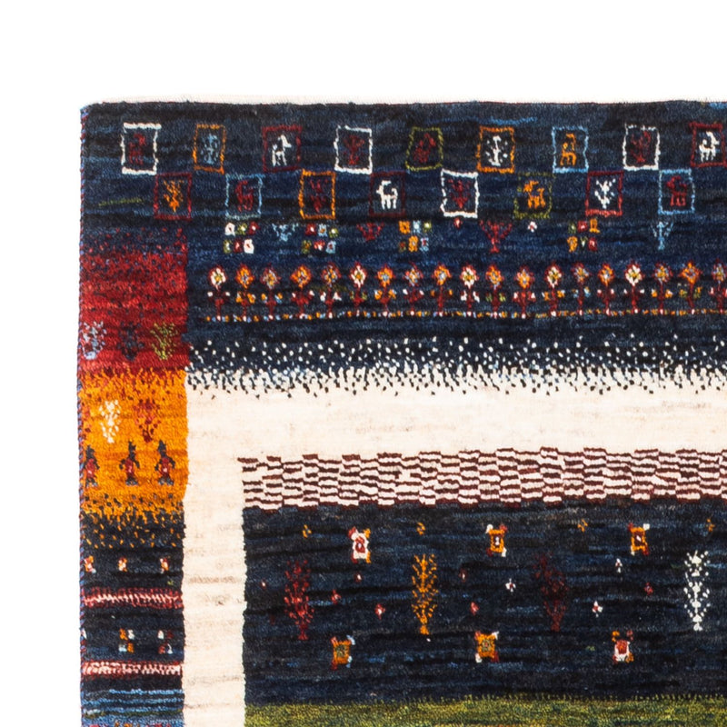 Tapis Gabbeh - Loribaft Persan - Royal - 156 x 105 cm - multicolore
