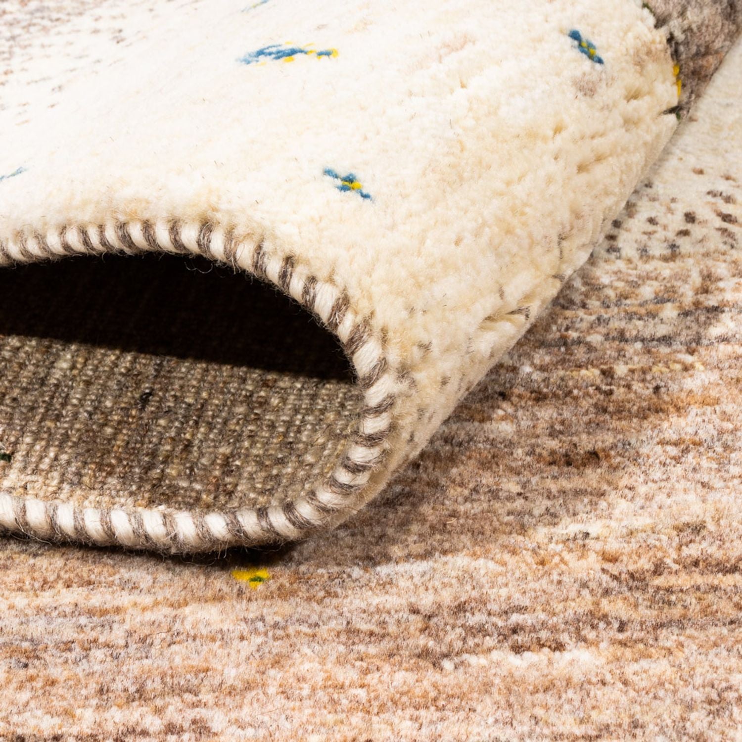 Tapis Gabbeh - Loribaft Persan - 193 x 123 cm - naturel