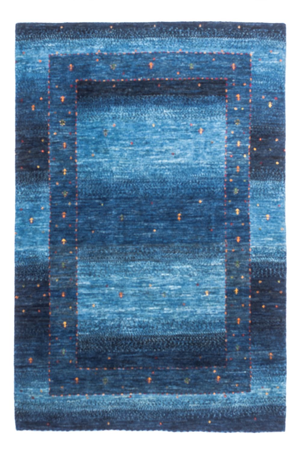 Tapis Gabbeh - Loribaft Persan - 148 x 98 cm - bleu