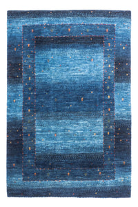 Tapis Gabbeh - Loribaft Persan - 148 x 98 cm - bleu