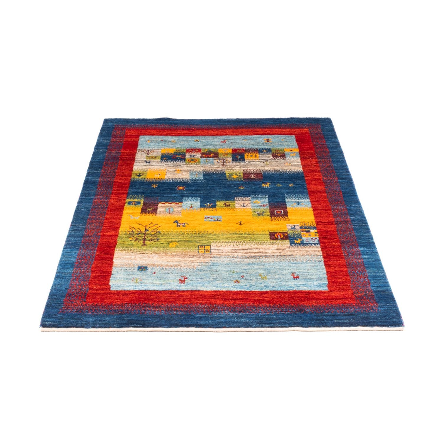 Tapis Gabbeh - Loribaft Persan - Royal - 141 x 107 cm - multicolore