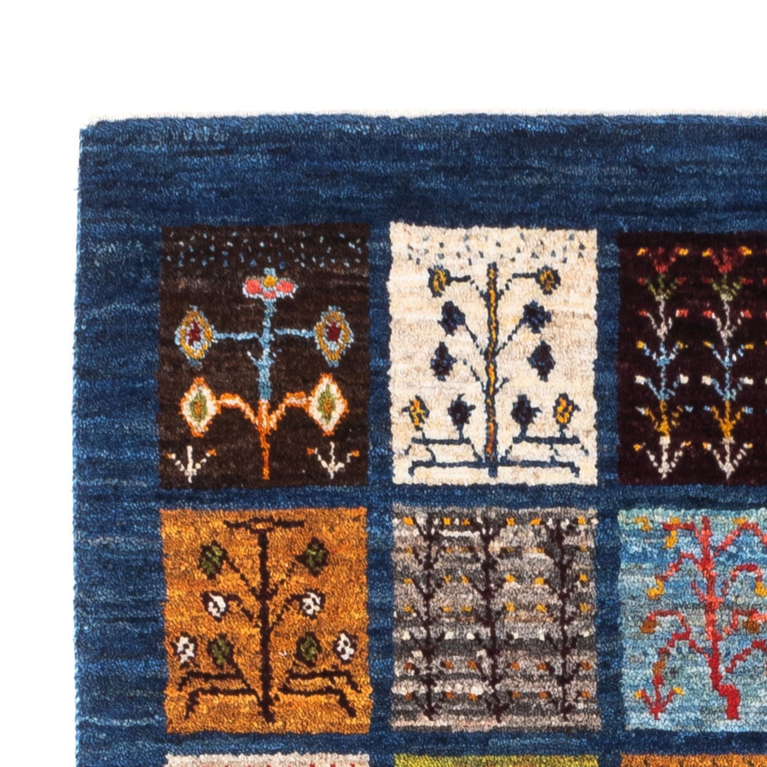 Tapis Gabbeh - Loribaft Persan - Royal - 132 x 86 cm - multicolore