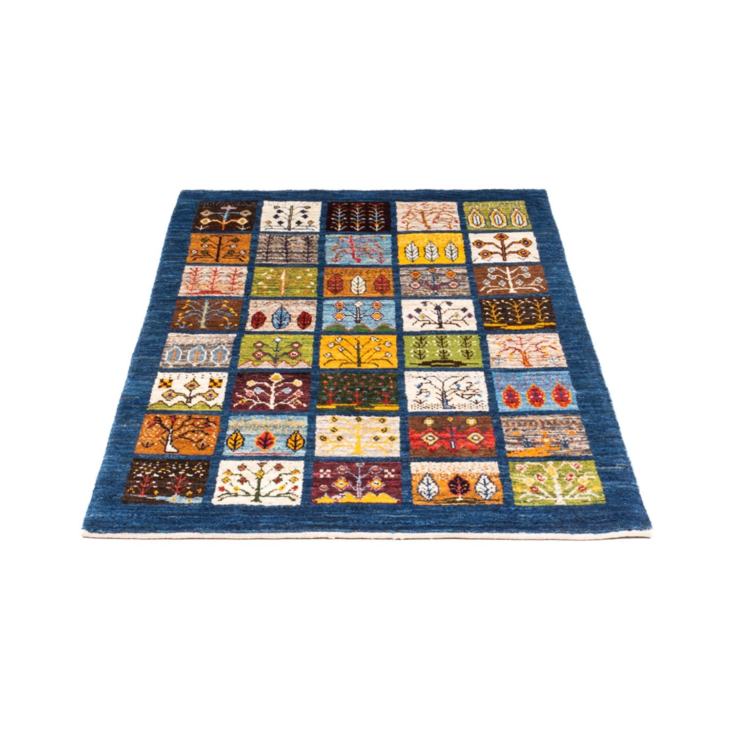 Tapis Gabbeh - Loribaft Persan - Royal - 132 x 86 cm - multicolore