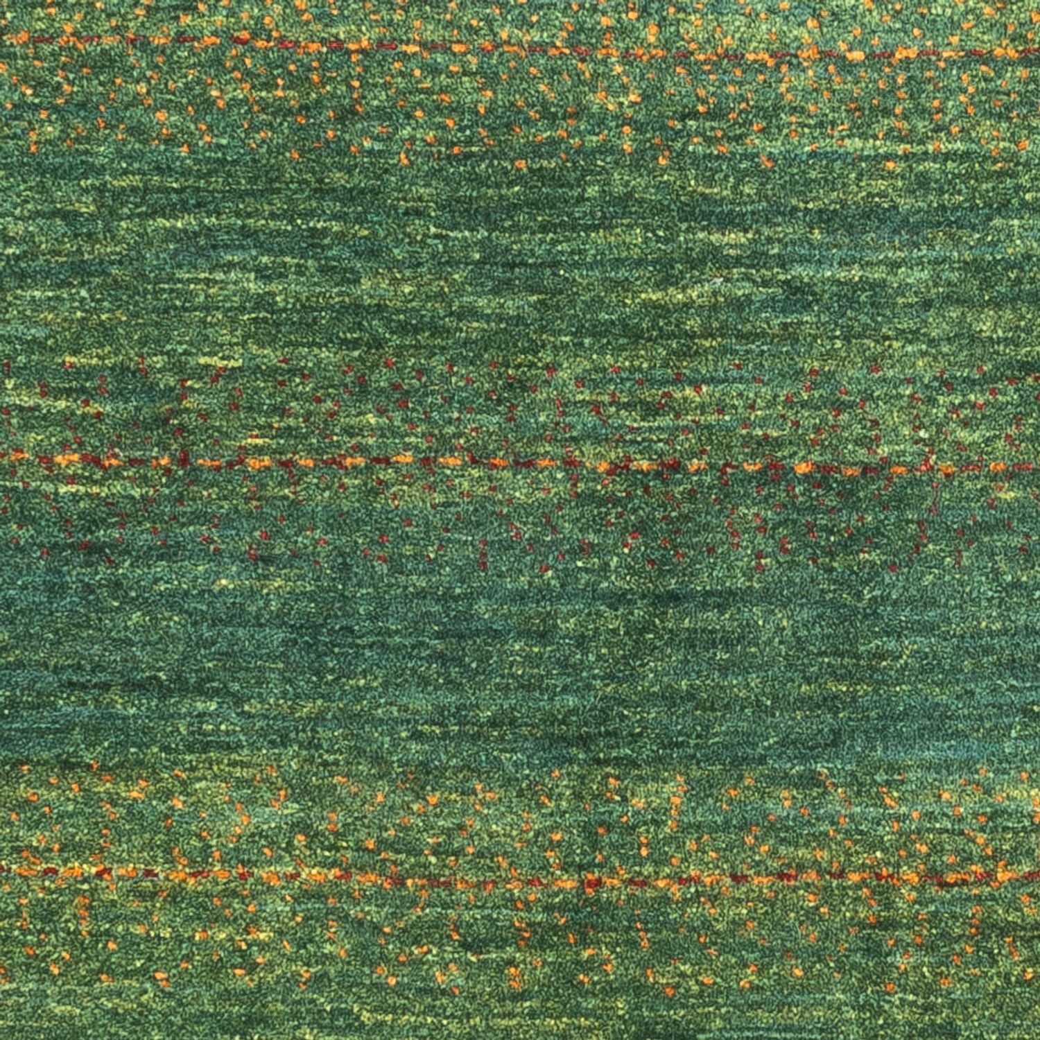 Tapis Gabbeh - Loribaft Persan - 122 x 80 cm - vert