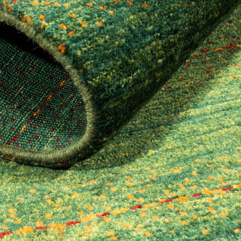 Tapis Gabbeh - Loribaft Persan - 122 x 80 cm - vert