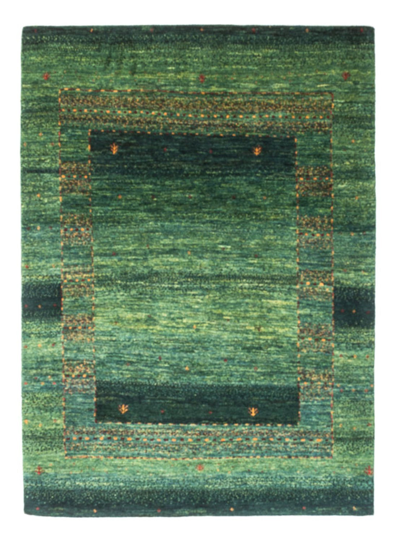 Tapis Gabbeh - Loribaft Persan - 145 x 100 cm - vert