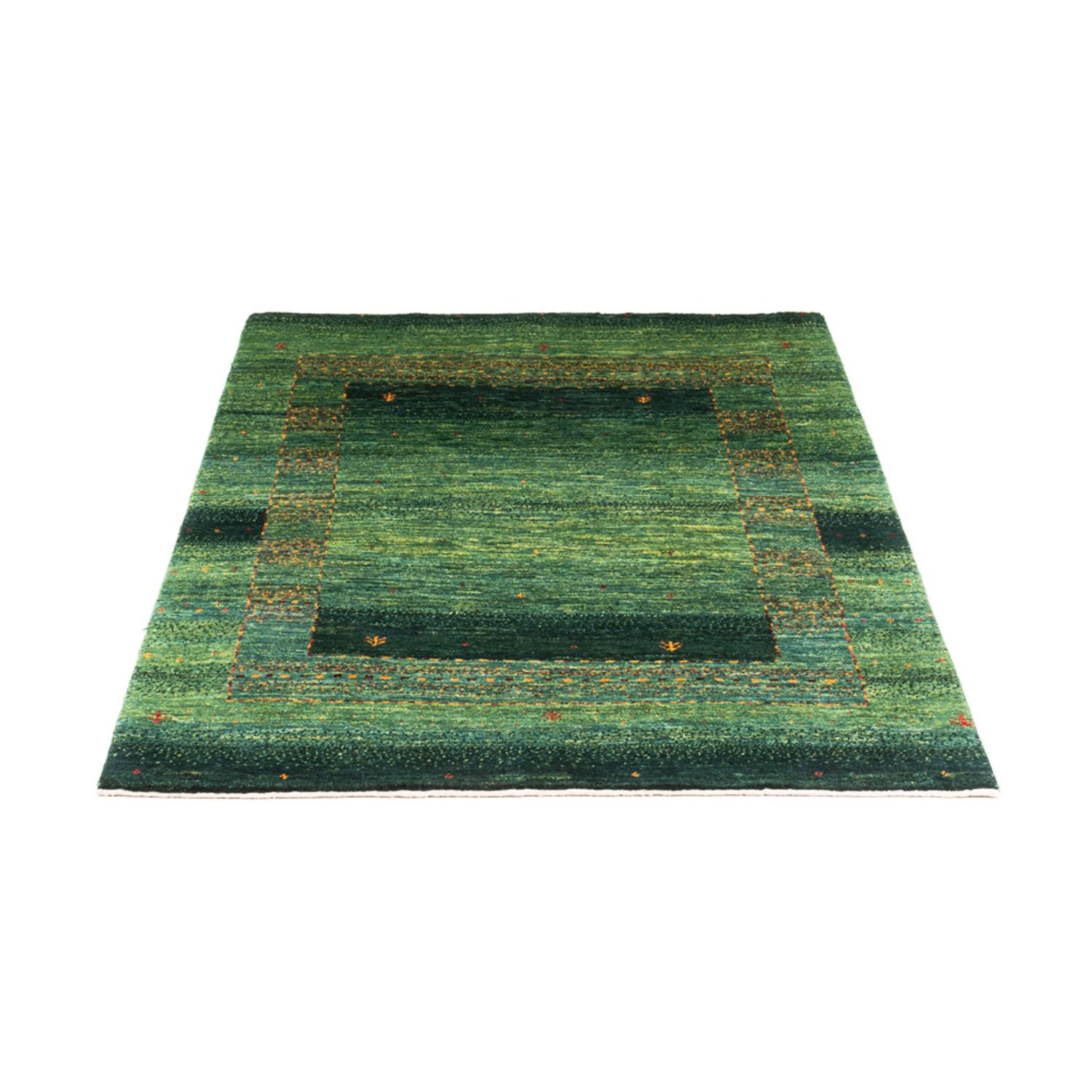 Tapis Gabbeh - Loribaft Persan - 145 x 100 cm - vert