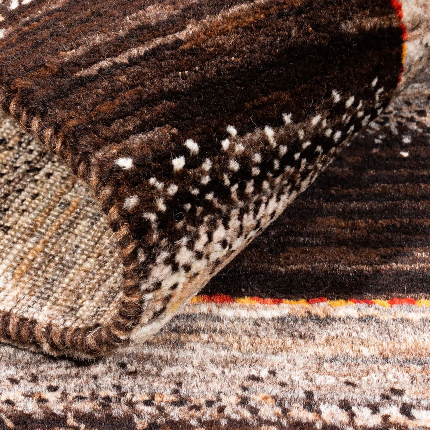 Tapis Gabbeh - Loribaft Persan - 122 x 88 cm - naturel