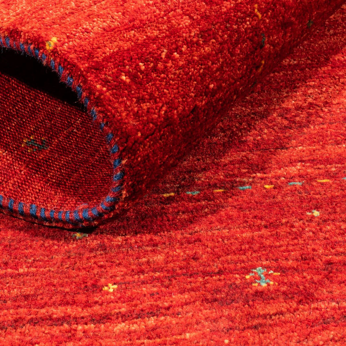 Tapis Gabbeh - Loribaft Persan - 125 x 85 cm - rouge