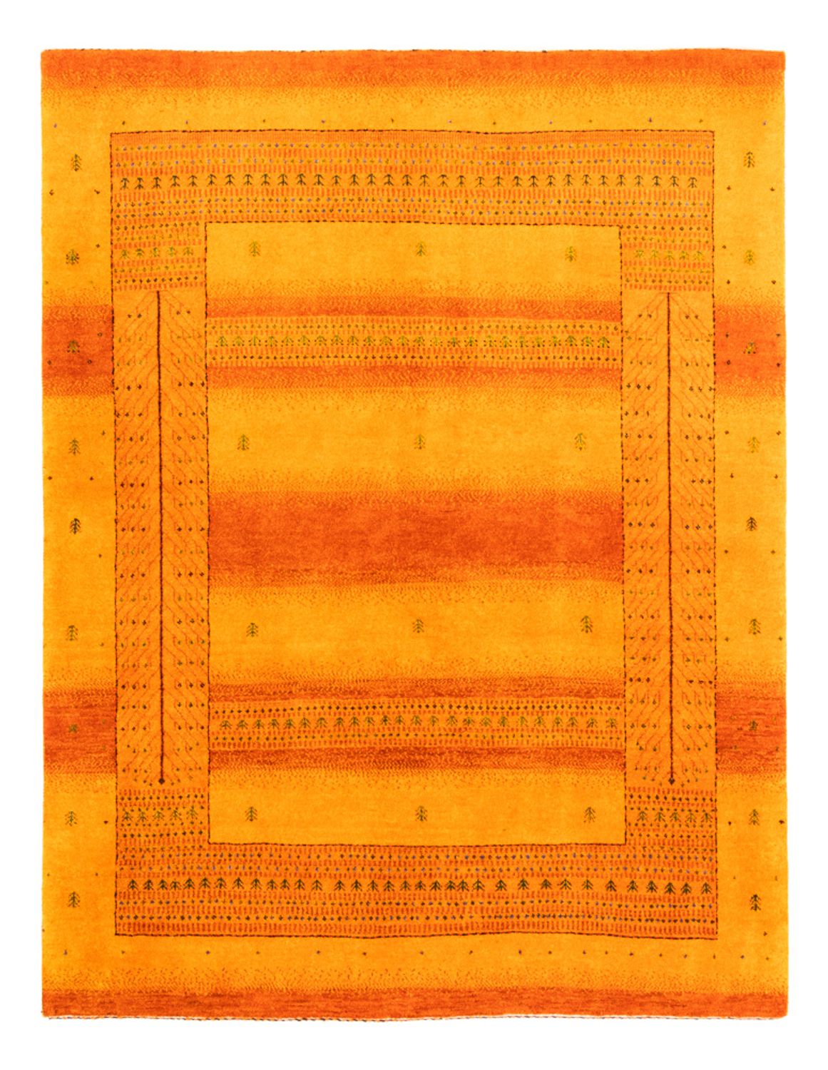 Tapis Gabbeh - Loribaft Persan - 200 x 154 cm - or