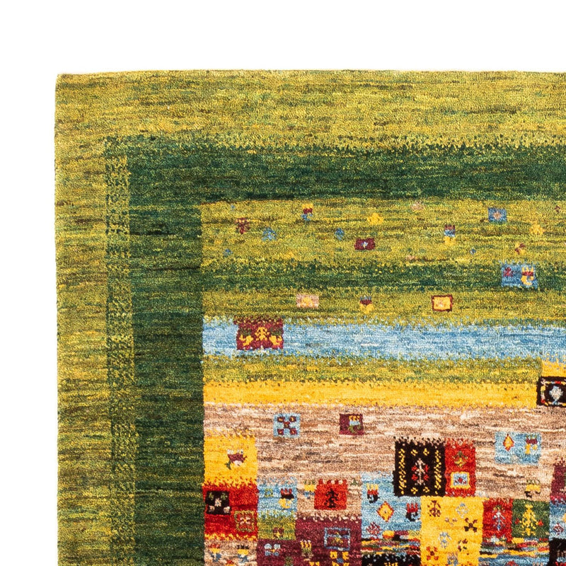 Tapis Gabbeh - Loribaft Persan - Royal - 196 x 148 cm - vert